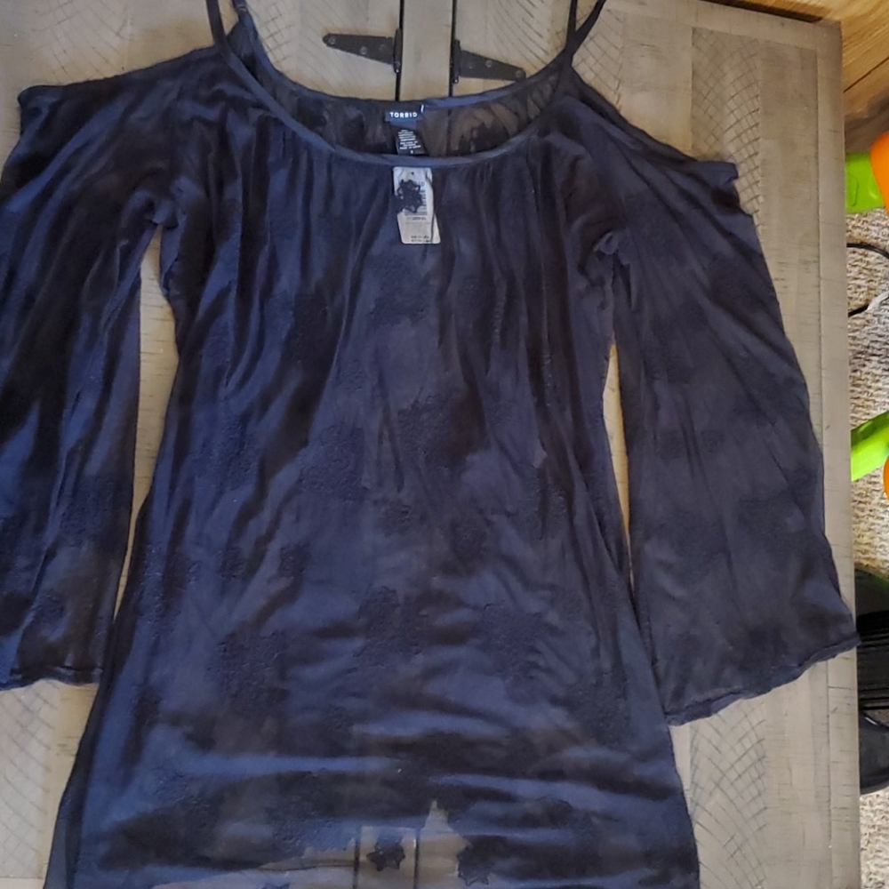 Lace see through Torrid top